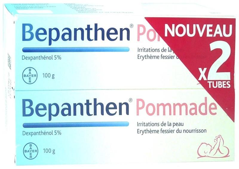 Bepanthen 5% pommade tube 100g lot de 2